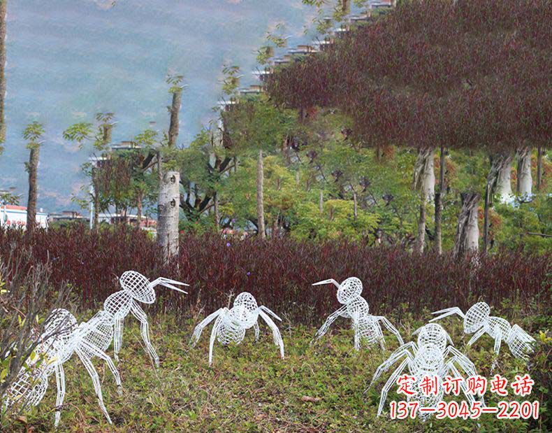 威海不锈钢蚂蚁镂空雕塑艺术与自然的完美结合