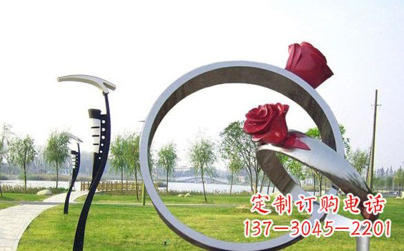 威海不锈钢玫瑰花戒指
