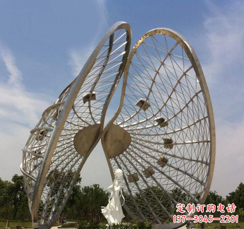 威海不锈钢美陈贝壳雕塑精美的艺术品