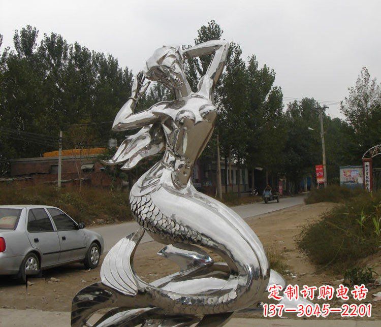 威海海豚雕塑——精美的艺术品