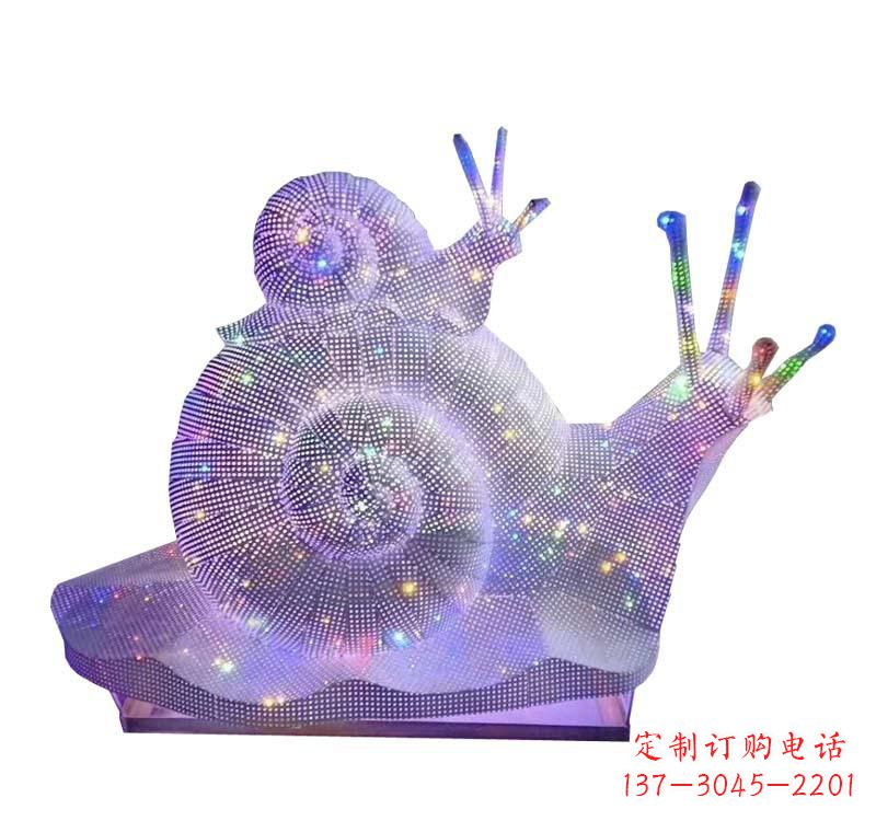 威海不锈钢蜗牛雕塑一件精美的艺术品
