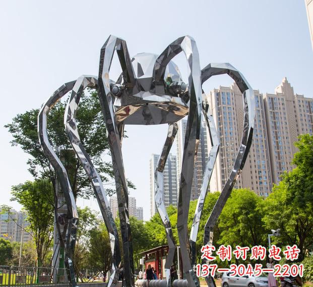 威海精致的不锈钢螃蟹雕塑