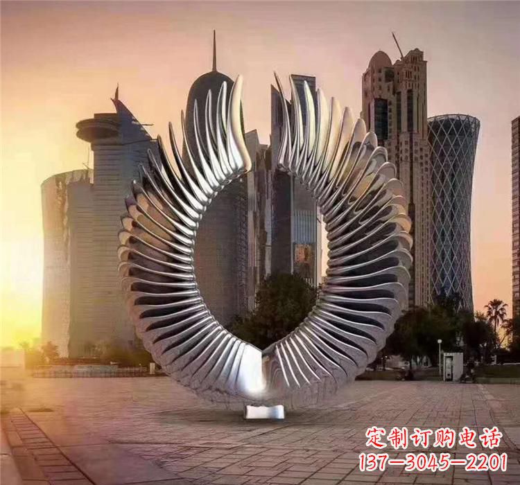 威海不锈钢喷泉雕塑灵动的艺术美学