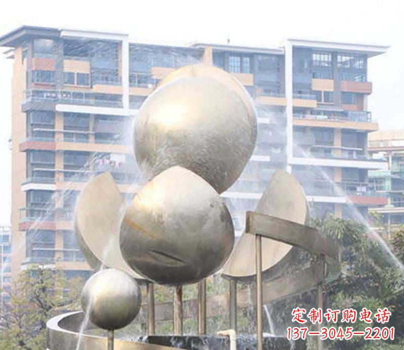 威海不锈钢喷泉雕塑美丽与自然的完美结合
