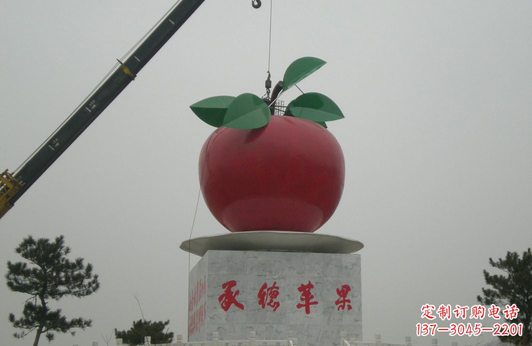 威海不锈钢苹果雕塑精美绝伦的艺术杰作