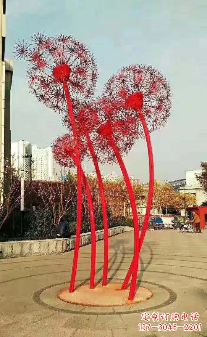 威海不锈钢蒲公英美丽的雕塑之作