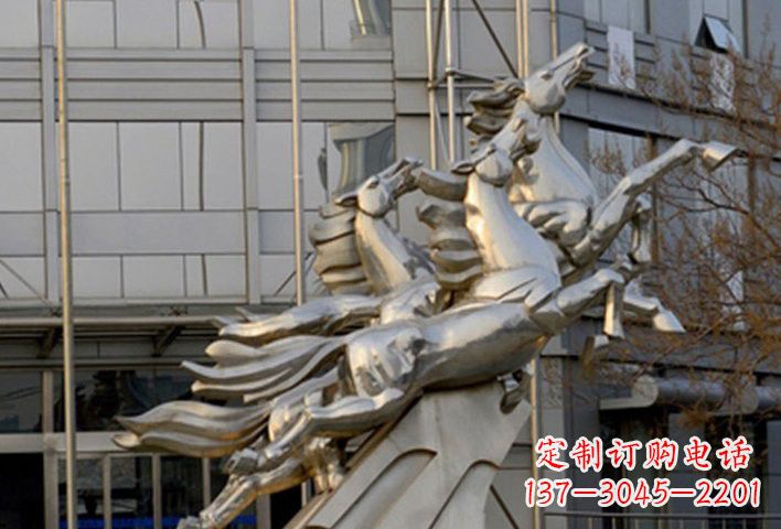 威海不锈钢马雕塑——精致的艺术瑰宝