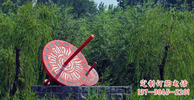 威海不锈钢日晷校园雕塑