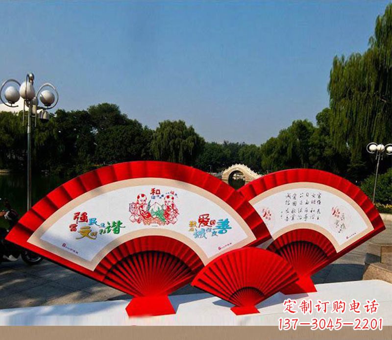 威海不锈钢价值观雕塑——见证社会主义核心价值观