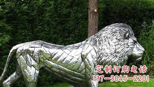 威海不锈钢狮子雕塑拥有经典古典风格