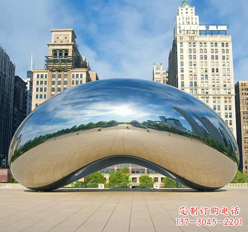 威海不锈钢水滴艺术雕塑