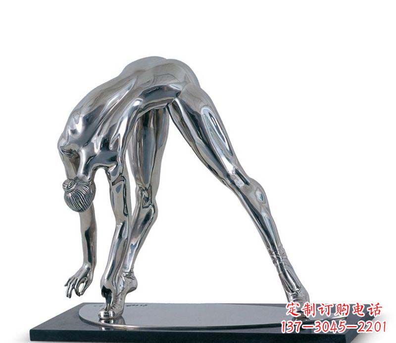 威海不锈钢跳舞的女孩雕塑