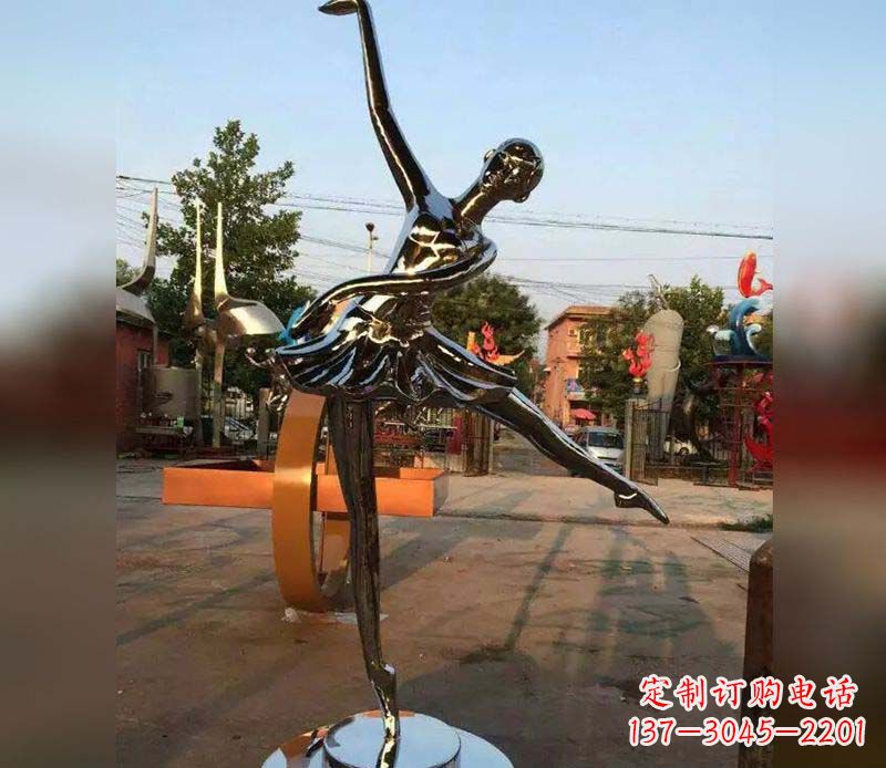 威海精美不锈钢美女雕塑