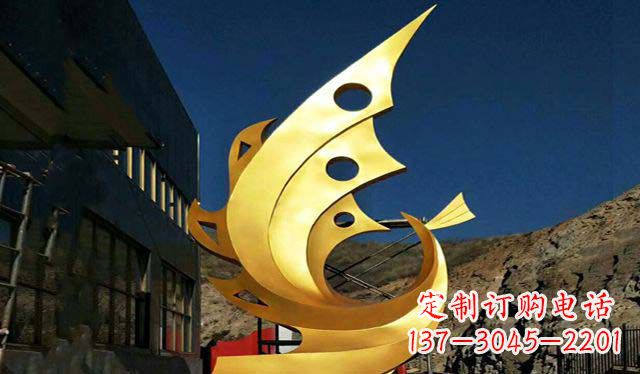 威海不锈钢铁艺凤凰雕塑精美绝伦