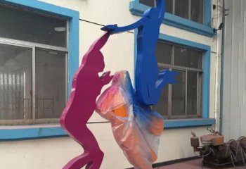威海不锈钢篮球运动员雕塑纪念篮球运动传奇