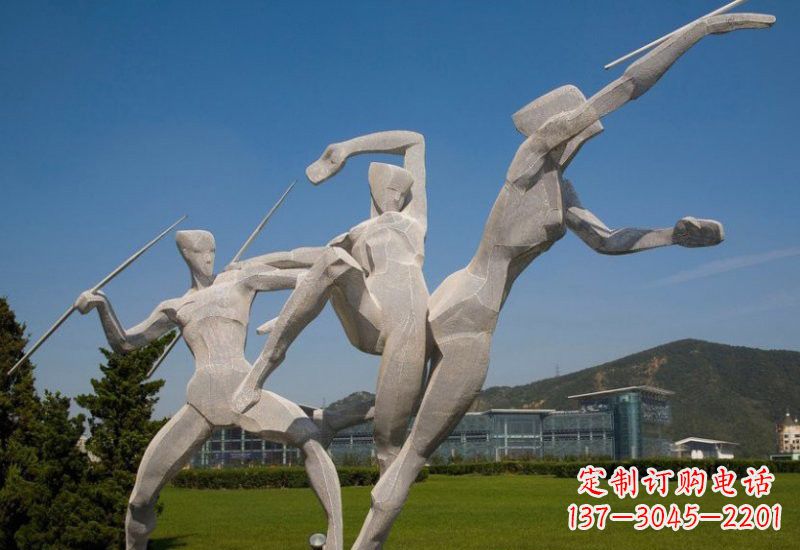 威海不锈钢标枪雕塑象征勇气和力量