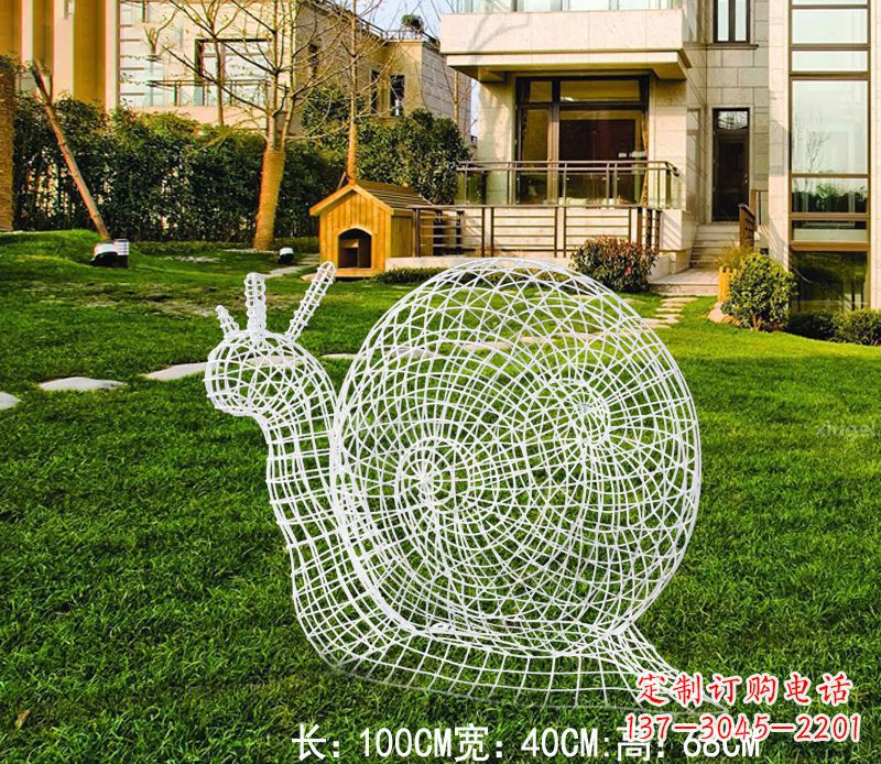 威海不锈钢蜗牛雕塑进化的象征