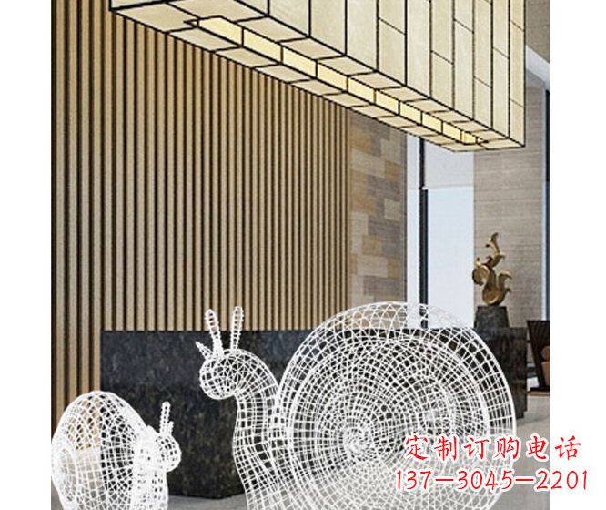威海不锈钢蜗牛雕塑精致多姿