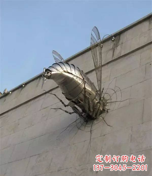 威海美丽的不锈钢无头动物雕塑