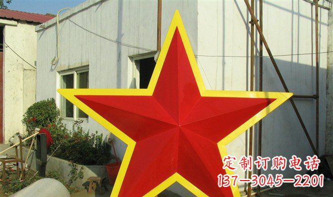 威海不锈钢五角星雕塑——高耸入云的精美艺术