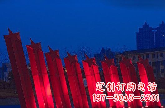 威海不锈钢五角星雕塑铸就永恒之美
