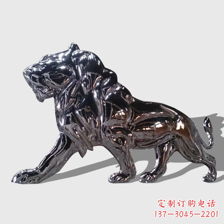 威海不锈钢西洋狮子雕塑