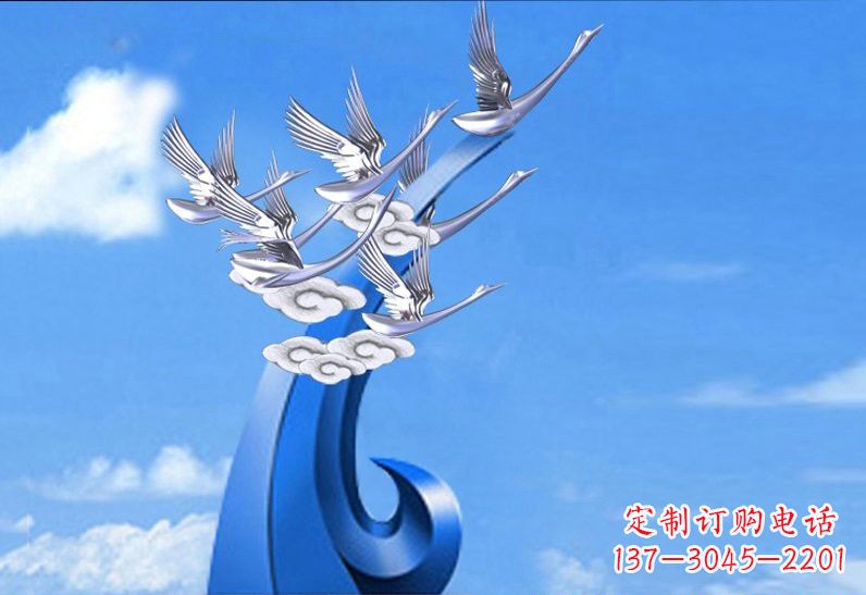 威海不锈钢仙鹤美化环境