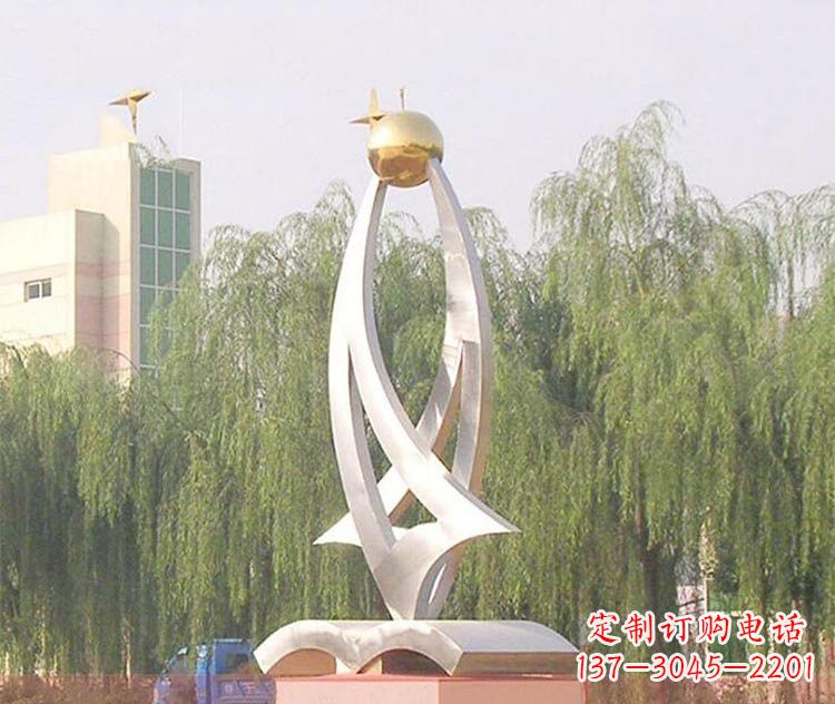 威海铭记校园美好——不锈钢书籍雕塑