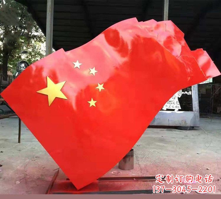 威海不锈钢校园五星红旗雕塑——传承红色基因,缅怀烈士