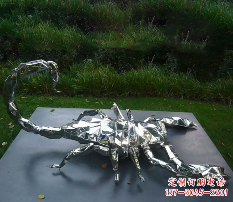 威海不锈钢蝎子雕塑