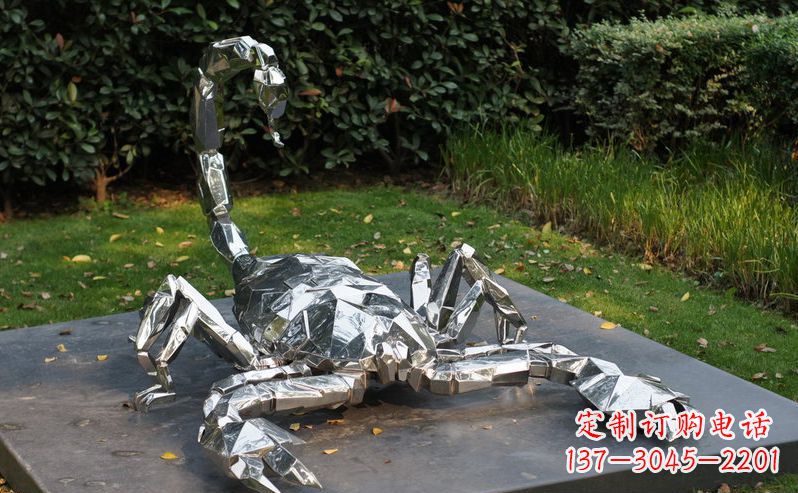 威海不锈钢蝎子雕塑