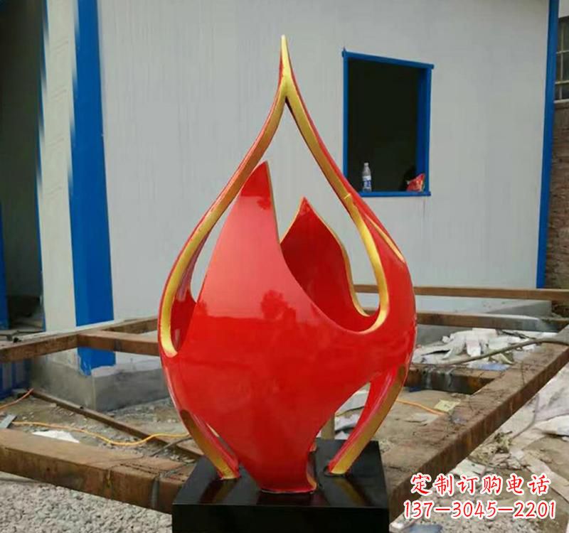 威海不锈钢艺术景观火龙果雕塑