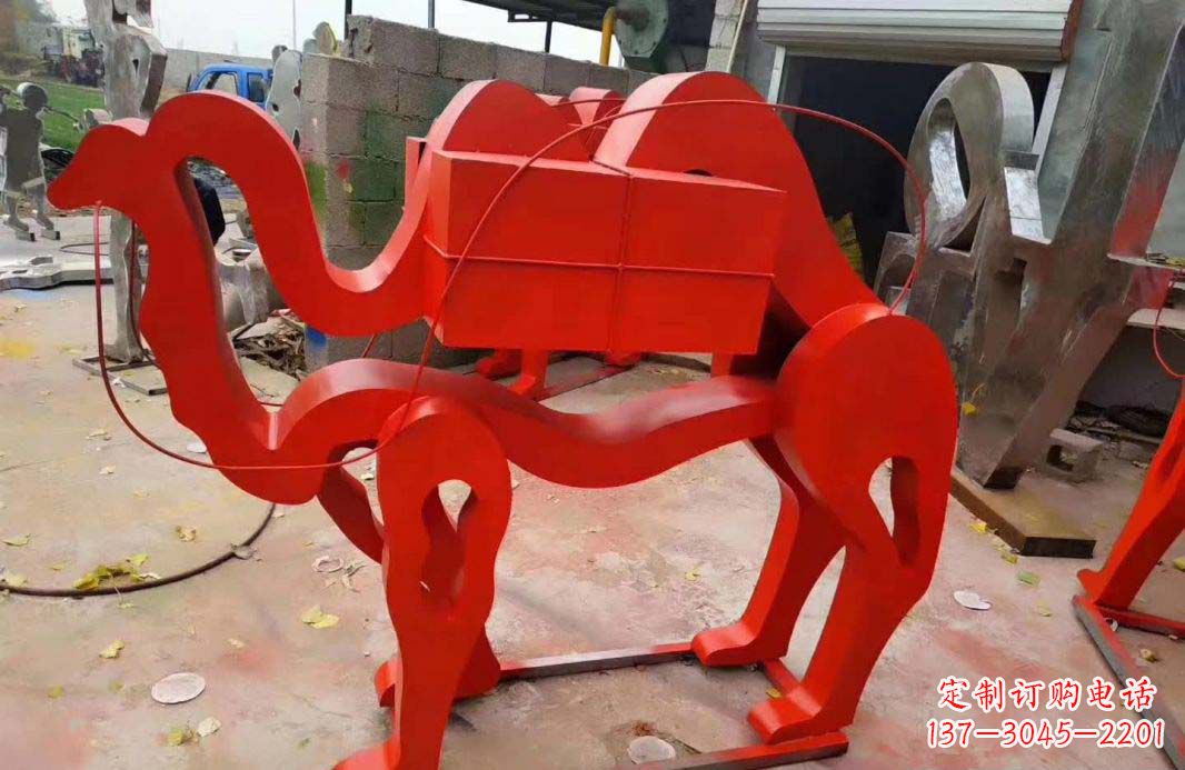 威海不锈钢艺术骆驼雕塑——雕塑精美的艺术之作