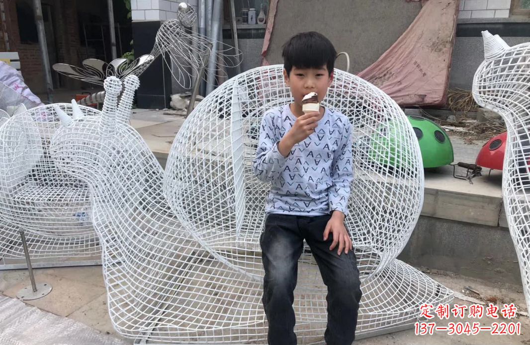 威海精美不锈钢蜗牛雕塑