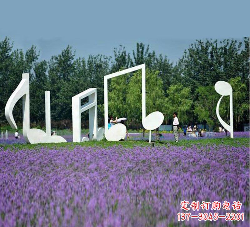 威海不锈钢音符雕塑音乐与艺术的完美结合