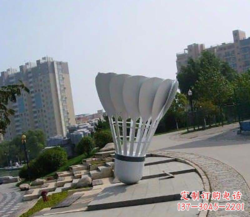 威海不锈钢羽毛球雕塑装点美丽的羽毛球世界