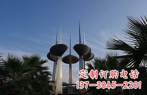 威海不锈钢避雷针雕塑精致静谧的安全保护