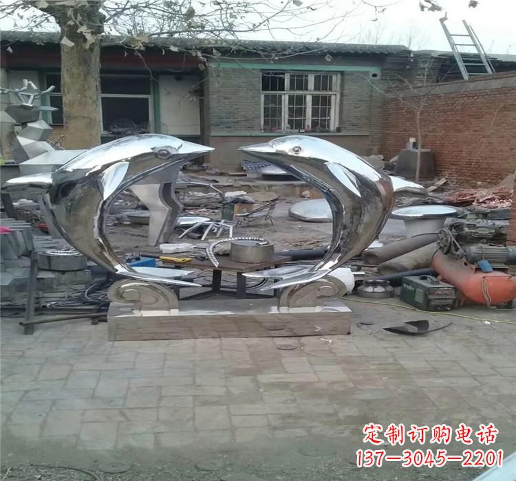 威海不锈钢海豚雕塑——精美之选