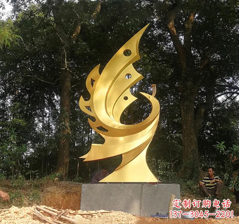 威海不锈钢凤凰雕塑——彰显传统文化之美