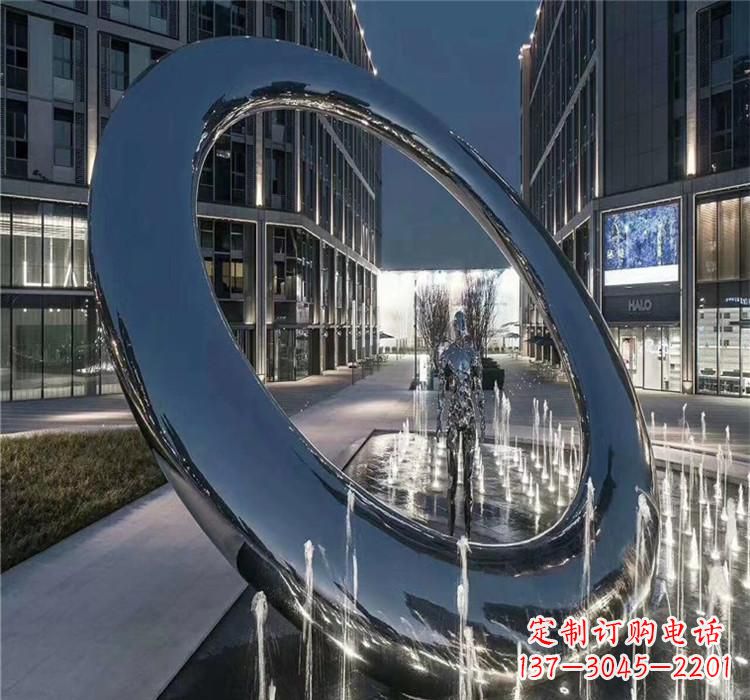 威海圆环景观雕塑令人惊叹的视觉奇观