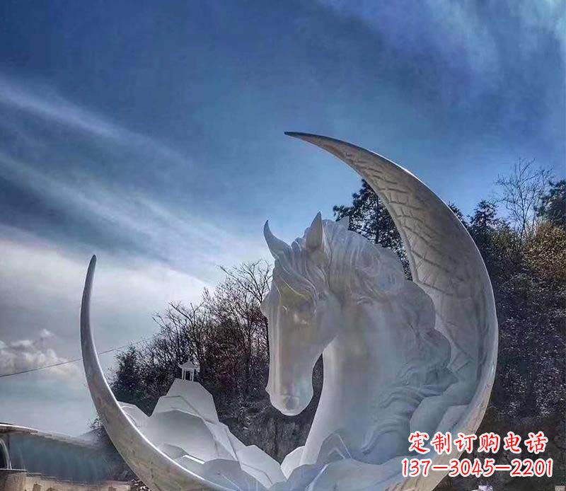 威海不锈钢月亮雕塑一种独特的艺术品