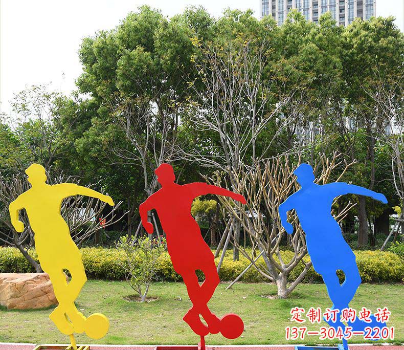 威海不锈钢足球雕塑激发运动激情