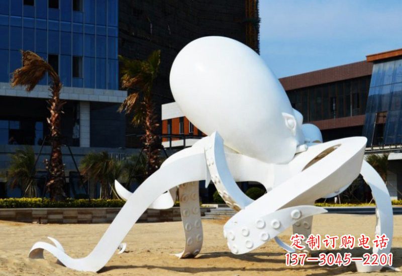 威海精美的不锈钢章鱼雕塑