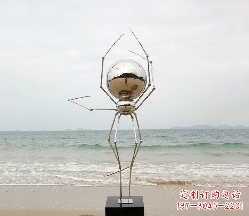 威海不锈钢的蜘蛛侠雕塑