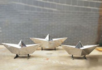 威海不锈钢元宝雕塑精致的艺术品