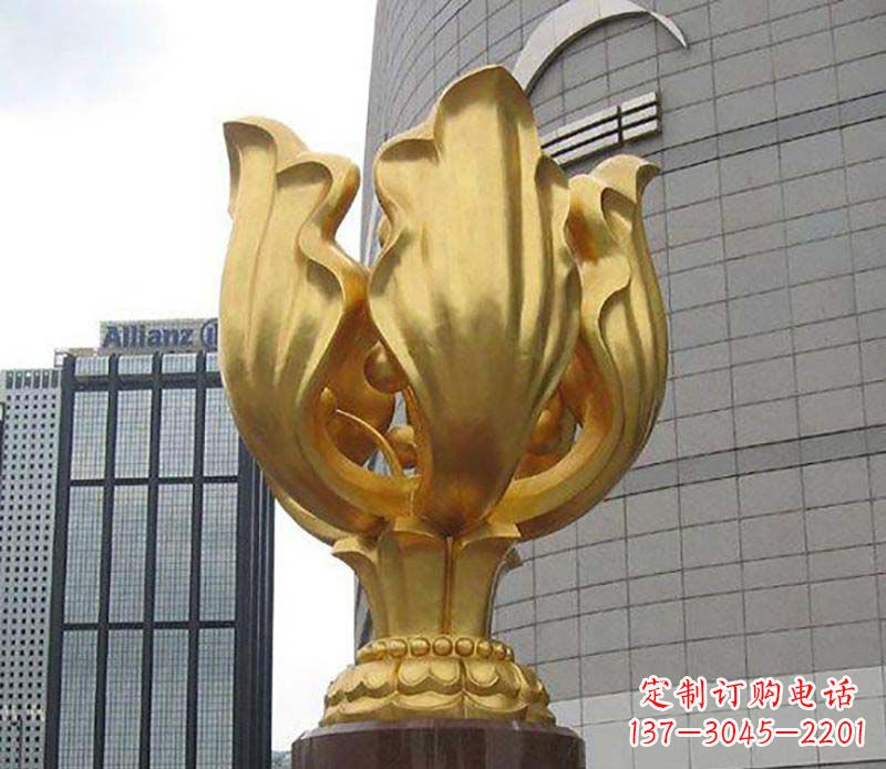 威海紫荆花雕塑——精美艺术品