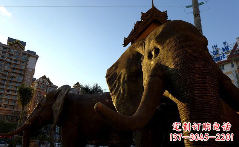 威海步行街上的大象雕塑——给街道带来活力