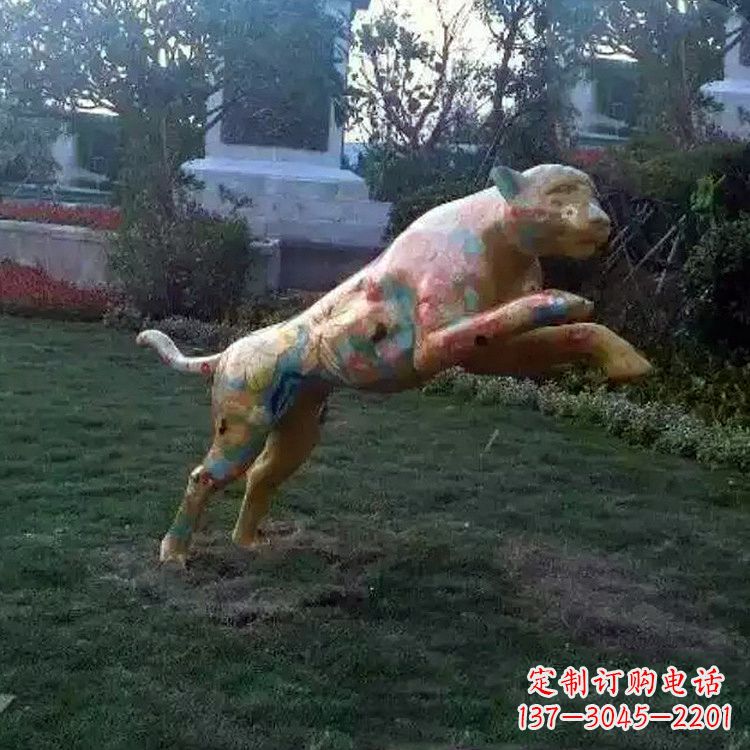 威海豹子玻璃钢雕塑——精美动物摆件
