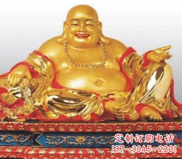 威海弥勒佛铜雕的精美