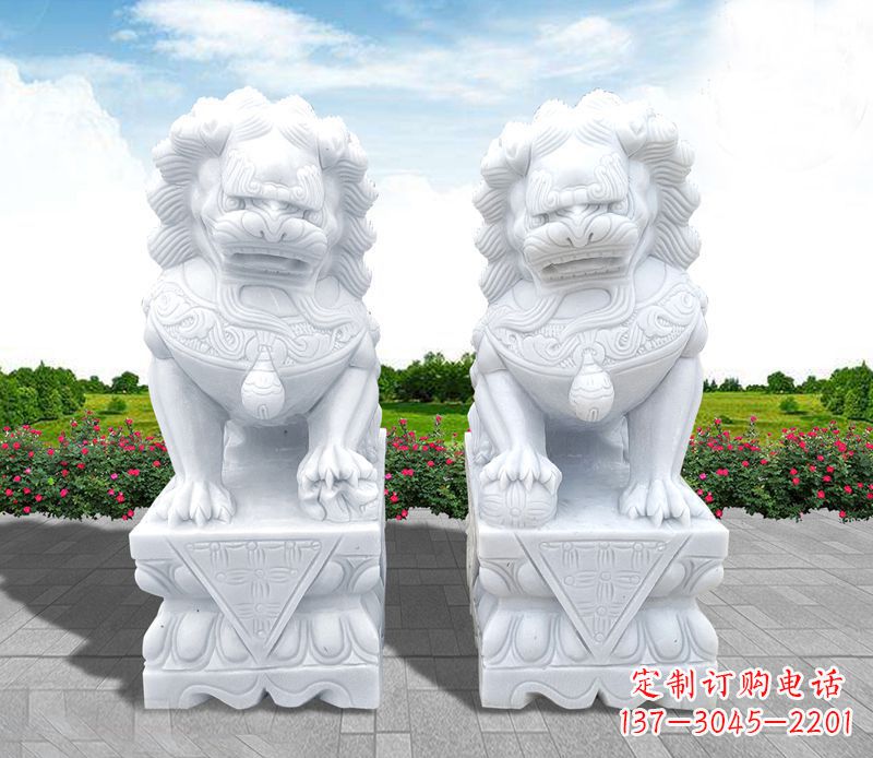 威海狮子雕塑招财福运的象征